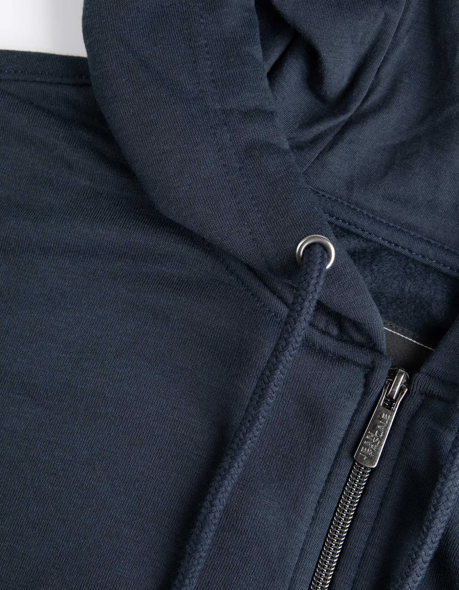 Jean Pascale Sweatvest - Capuchon met tunnelkoord - donkerblauw Best