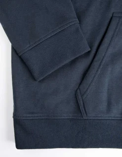 Jean Pascale Sweatvest - Capuchon met tunnelkoord - donkerblauw Best