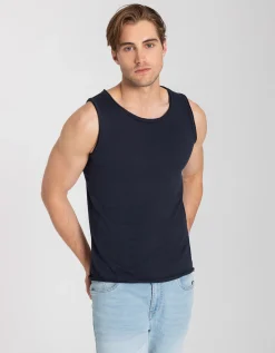 Jean Pascale Tanktop - Basis - donkerblauw New