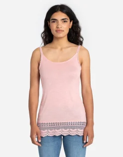Takko Top - Broderie - roze Clearance