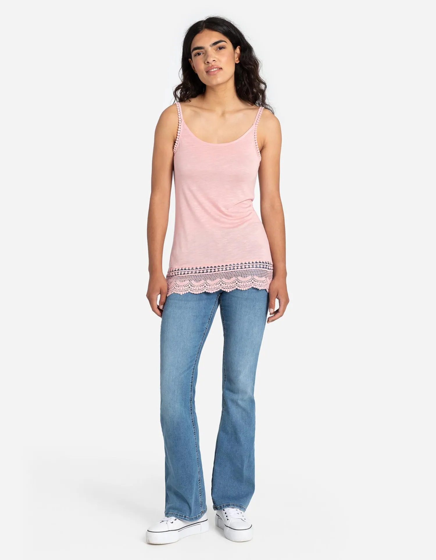 Takko Top - Broderie - roze Clearance