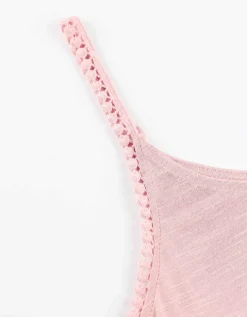 Takko Top - Broderie - roze Clearance