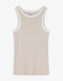 Page One Top - Geribde structuur - beige Best