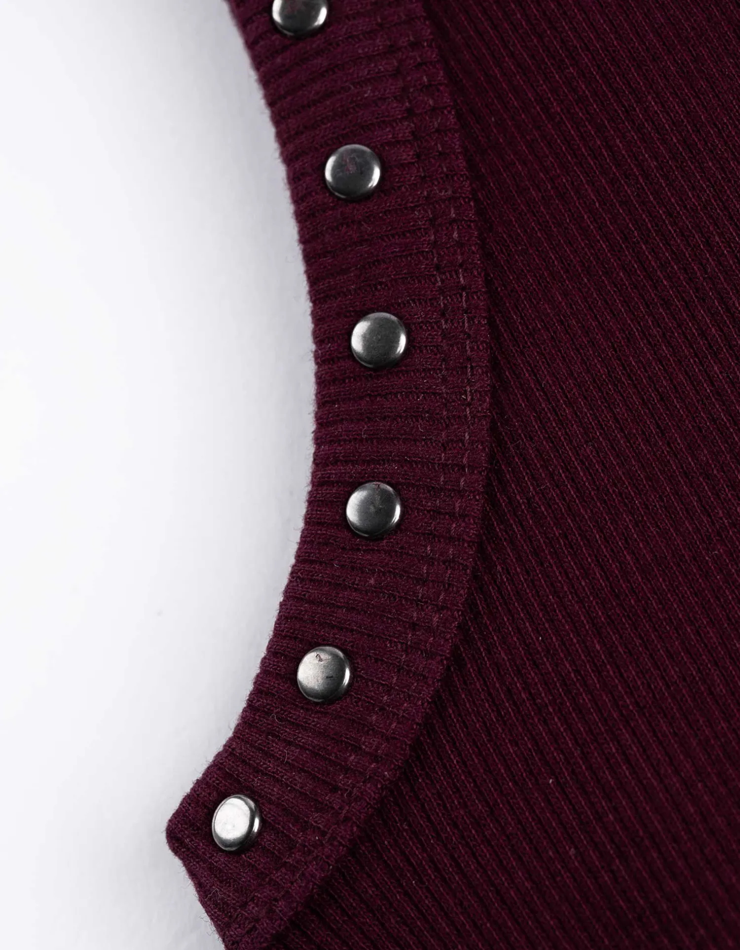 Page One Top - Met studs - donkerlila Clearance