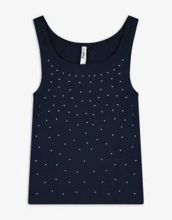 Page One Top - Siersteentjes - donkerblauw Online