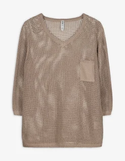 Maxi Blue Trui - Katoenmix - beige Sale