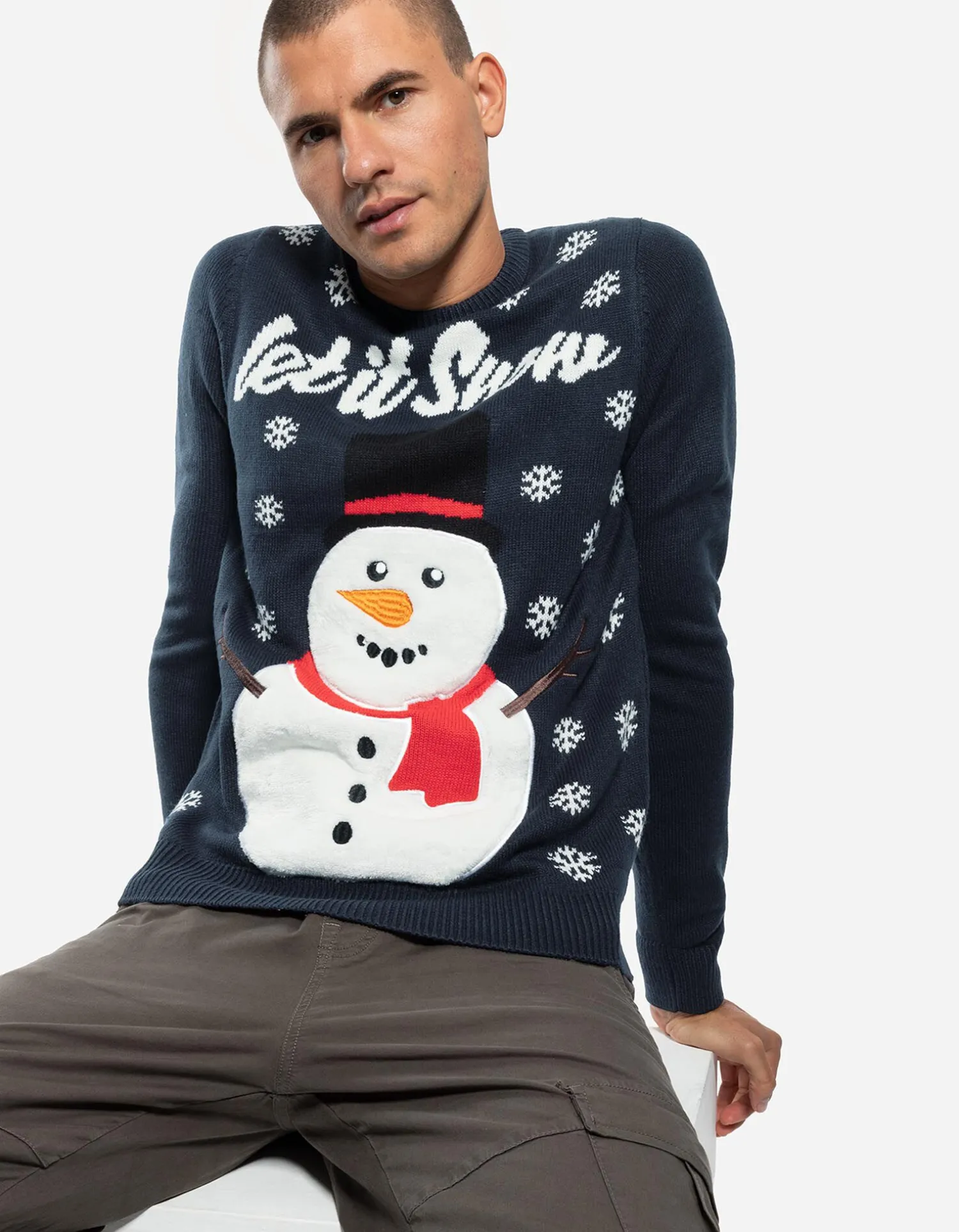 Jean Pascale Trui - Kerst - donkerblauw New