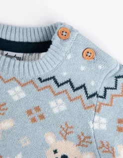 Dopodopo mini Trui - Kerst - lichtblauw Online