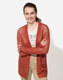 Page One Trui - Lurex - donkerrood Clearance