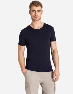 Jean Pascale T-shirt - Basis - donkerblauw Discount