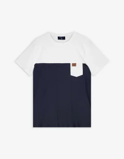 Jean Pascale T-shirt - Borstzak - donkerblauw Outlet