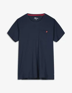Jean Pascale T-shirt - Borstzak - donkerblauw Outlet