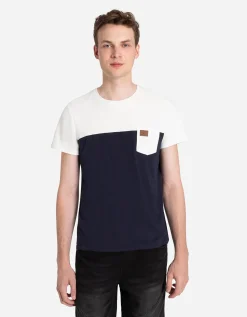 Jean Pascale T-shirt - Borstzak - donkerblauw Outlet