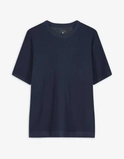 Jean Pascale T-shirt - Breigoed - donkerblauw New
