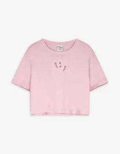 Page One Young T-shirt - Cut-outs - pink Best