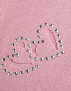 Page One Young T-shirt - Cut-outs - pink Best