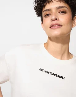 Page One Active T-shirt - 3D-applicatie - wit Discount