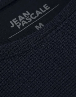 Jean Pascale T-shirt - Effen - donkerblauw Best