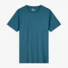 Jean Pascale T-shirt - Effen - turkoois Clearance