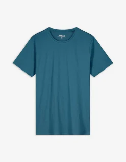 Jean Pascale T-shirt - Effen - turkoois Clearance