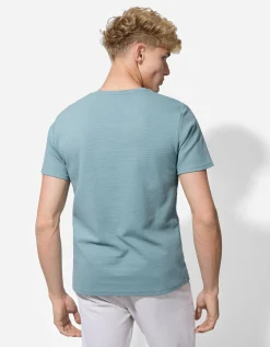 Jean Pascale T-shirt - Effen - turkoois Fashion