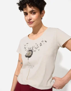 Ever Me T-shirt - Glitterprint - wit Clearance