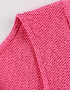 Page One T-shirt - Hals met cut-out - pink Fashion