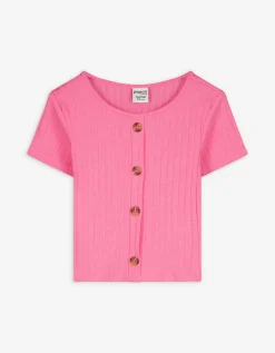 Page One Young T-shirt - Knoopsluiting - pink Online