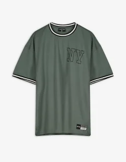 Chapter T-shirt - Mesh - donkergroen Sale