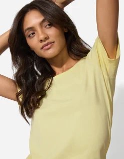 Ever Me T-shirt - Met stretch - lichtgeel Best
