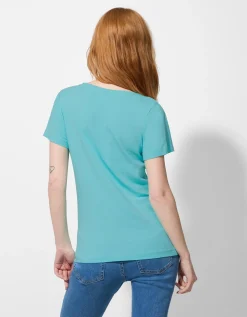 Ever Me T-shirt - Met stretch - turkoois Sale