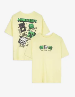 Chapter Young T-shirt - Minecraft - lichtgeel Outlet