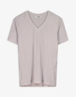 Takko T-shirt - Plooien - beige Sale