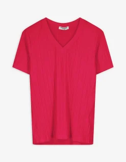 Takko T-shirt - Plooien - pink Best