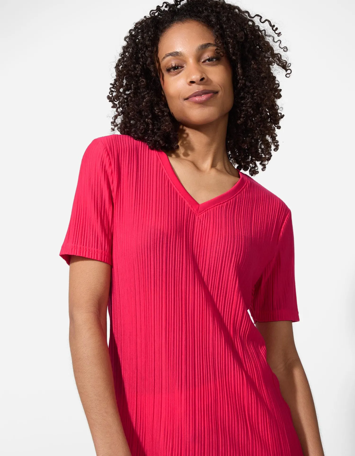 Takko T-shirt - Plooien - pink Best