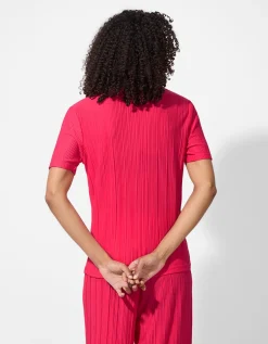 Takko T-shirt - Plooien - pink Best