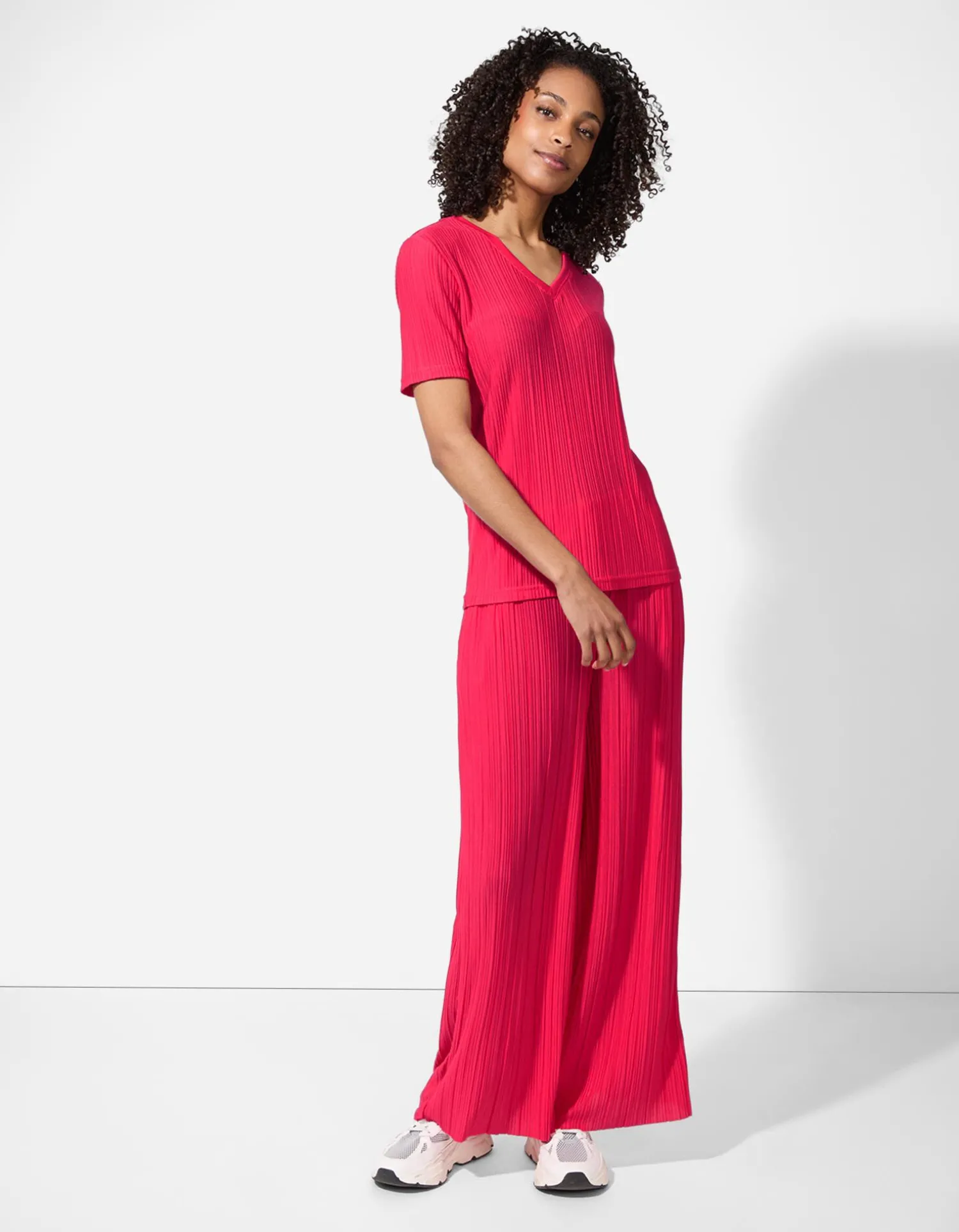 Takko T-shirt - Plooien - pink Best