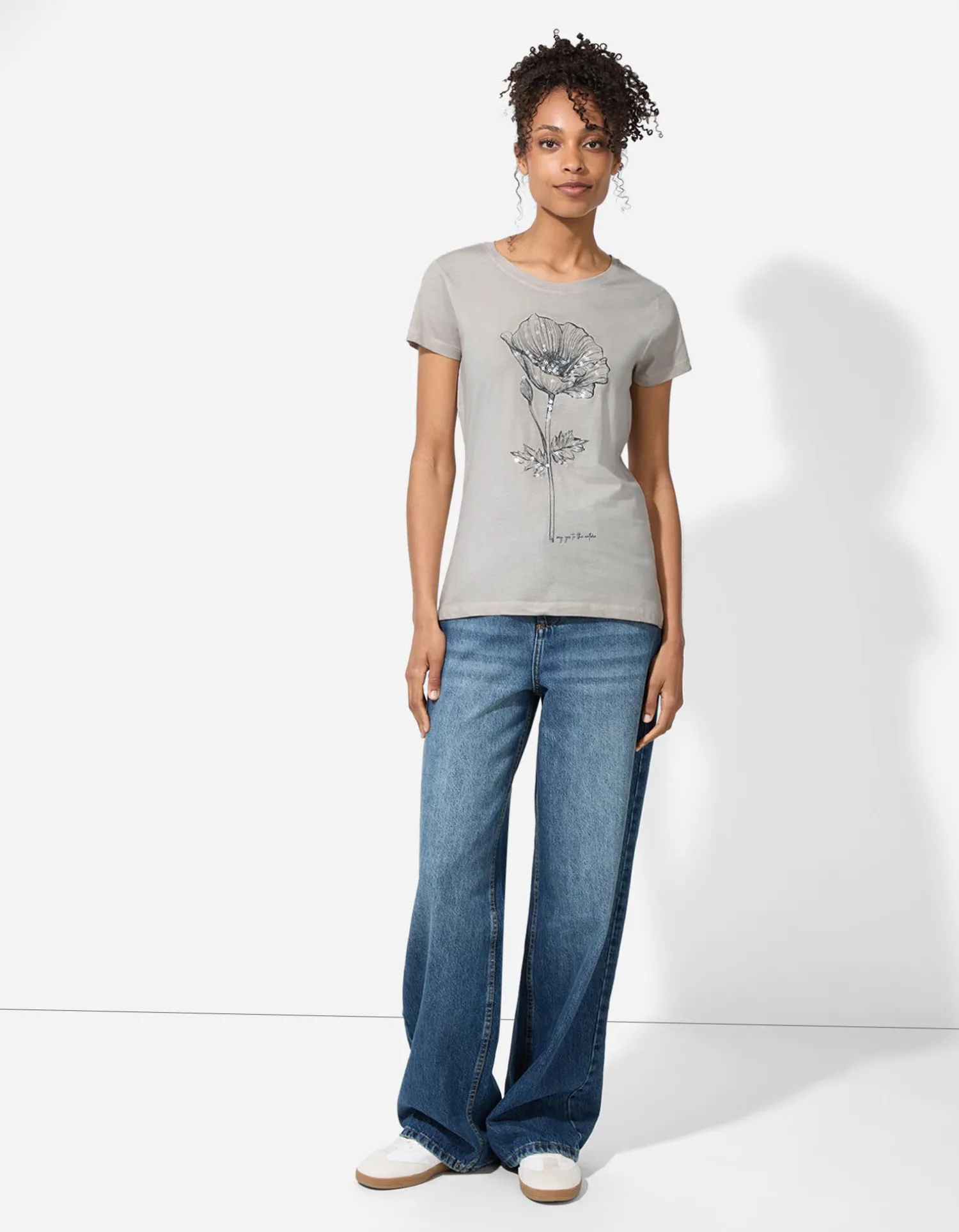Takko T-shirt - Print - beige New