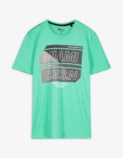 Jean Pascale T-shirt - Print - turkoois Hot