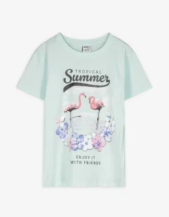 Page One Young T-shirt - Print - turkoois Best