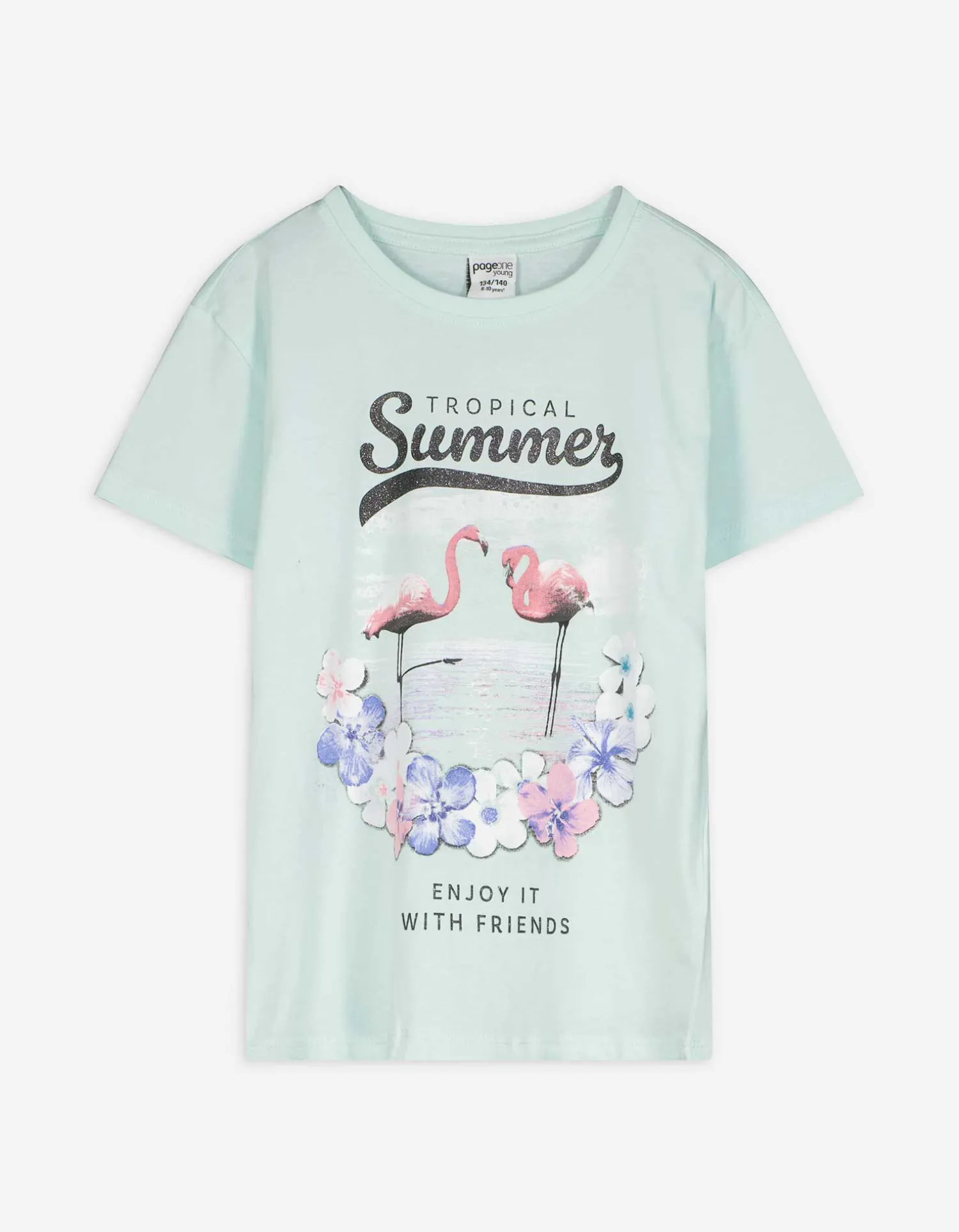 Page One Young T-shirt - Print - turkoois Best
