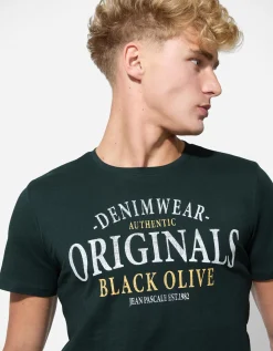 Jean Pascale T-shirt - Print - turkoois Hot