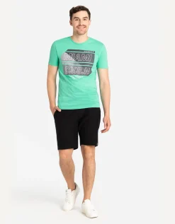 Jean Pascale T-shirt - Print - turkoois Hot