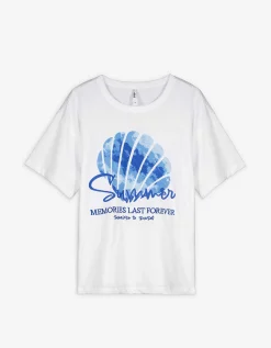 Page One T-shirt - Print - wit Outlet