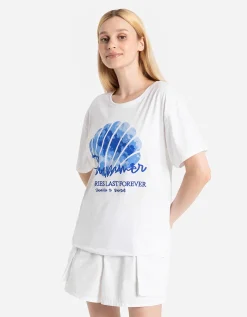 Page One T-shirt - Print - wit Outlet