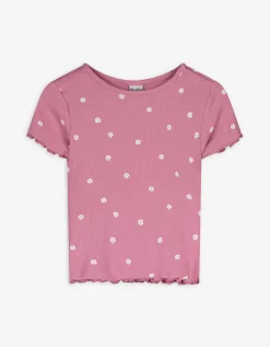 dopodopo newborn T-shirt - Print all-over - roze New