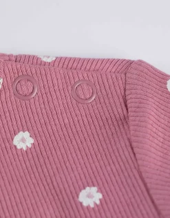 dopodopo newborn T-shirt - Print all-over - roze New