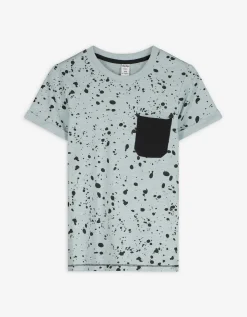 Dopodopo boys T-shirt - Print all-over - turkoois Outlet