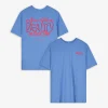 Takko T-shirt - Print op rug - lichtblauw Online