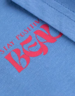 Takko T-shirt - Print op rug - lichtblauw Online